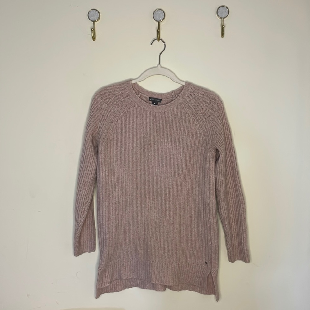 Beautiful Pale Pink Eddie Bauer Knit Sweater